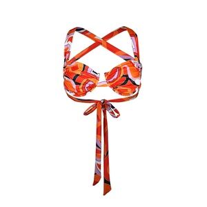 Same Swim Ruched Top and V Bottom Bikini XS Tropical Geo